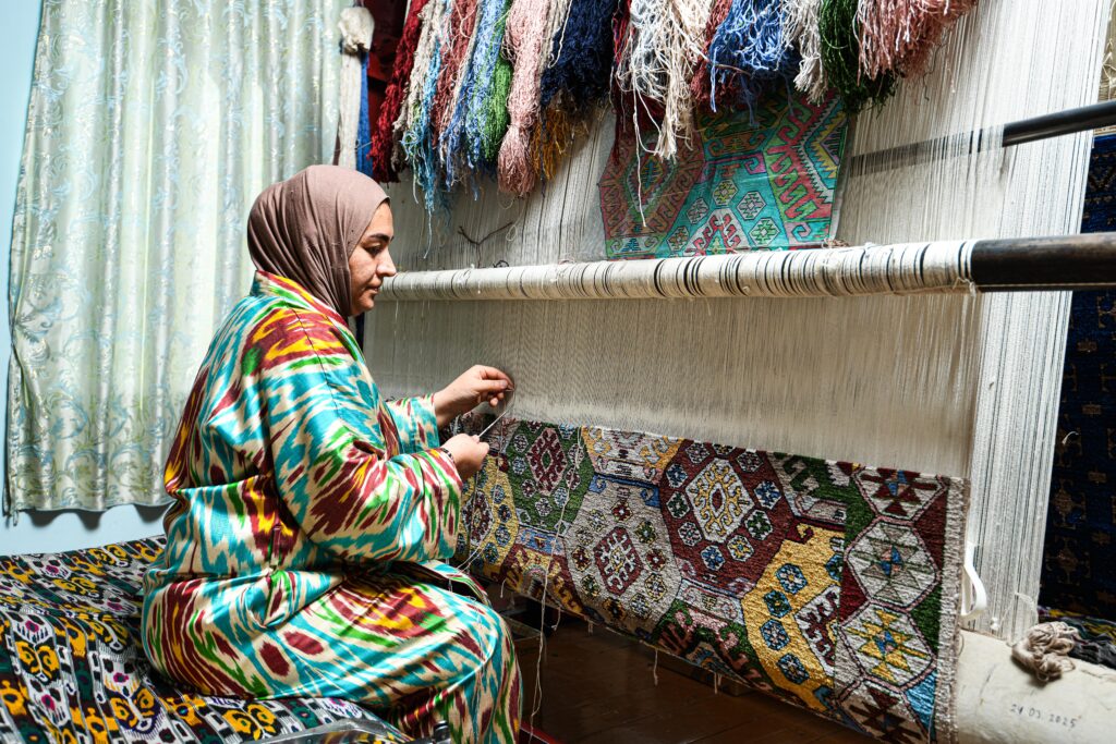 Samarkand-Bukhara Silk Carpet