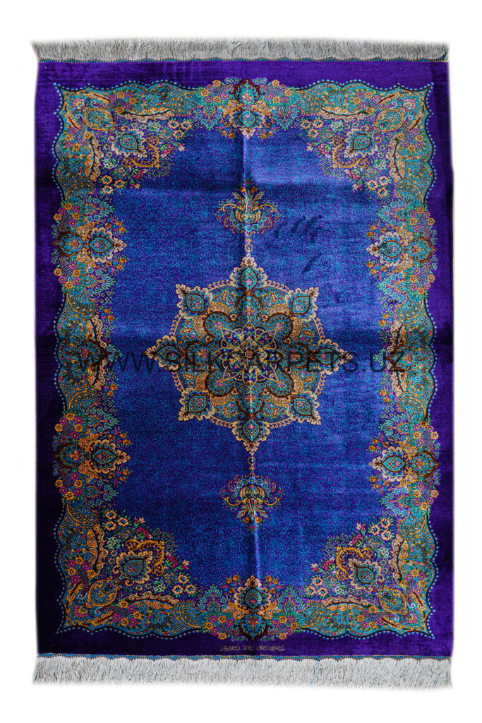 Uzbek 02 Hand Knotted Silk Carpet