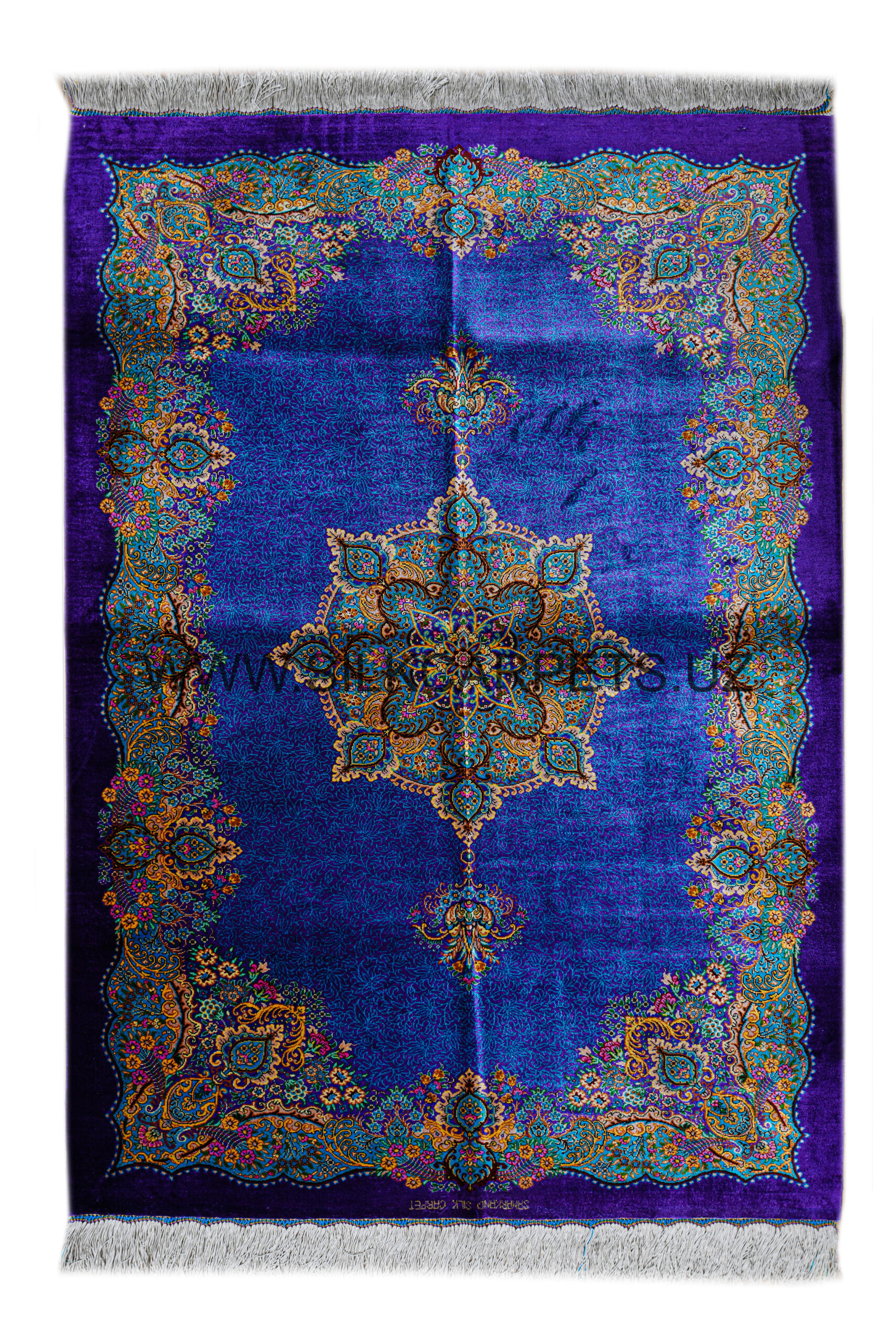 Uzbek 02 Hand Knotted Silk Carpet