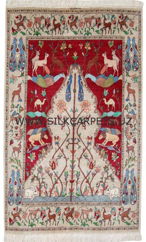 Teke-Bukhara Design (pomegranate color)