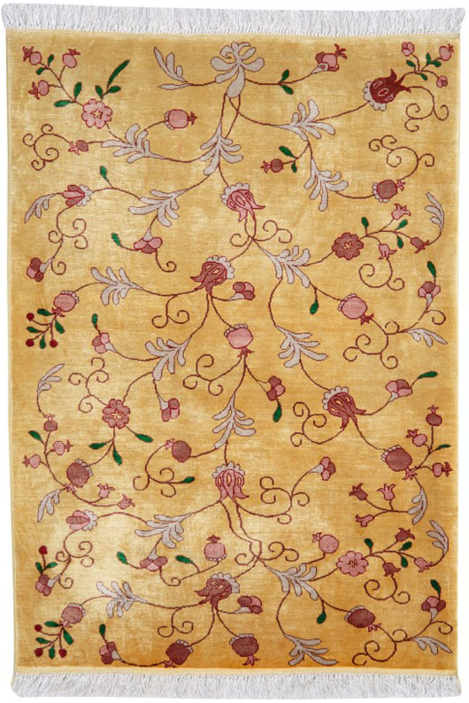 Pomegranate Design (Asparagus color)