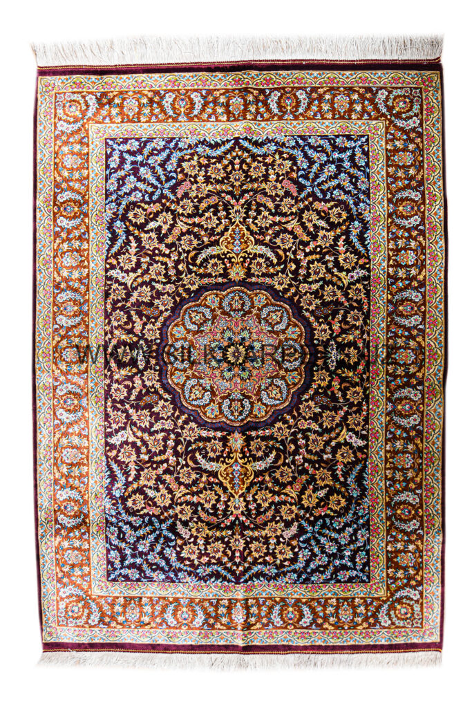 Bukhara Hand Knotted Silk Carpet