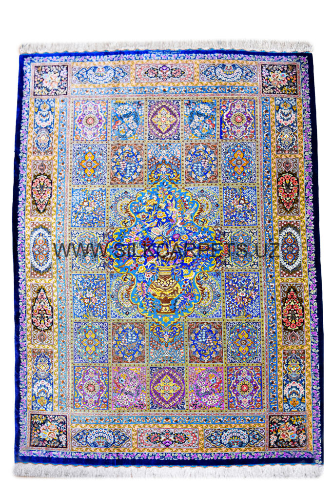 Carpet in carpet 20 designs in 1 Hand Knotted Silk Carpet