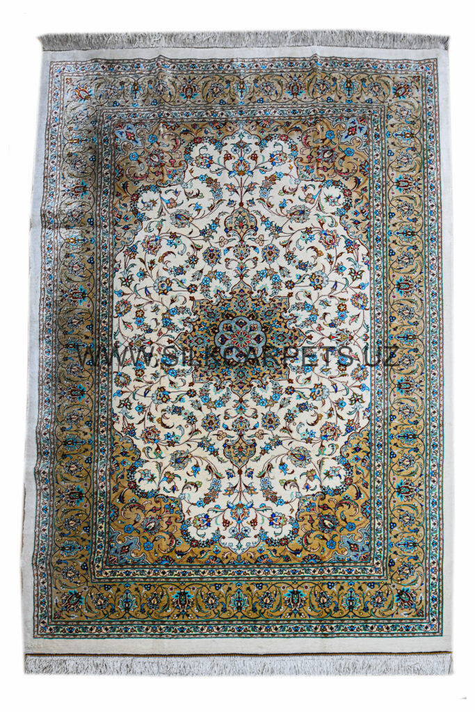 Floral Boysun 03 Hand Knotted Silk Carpet