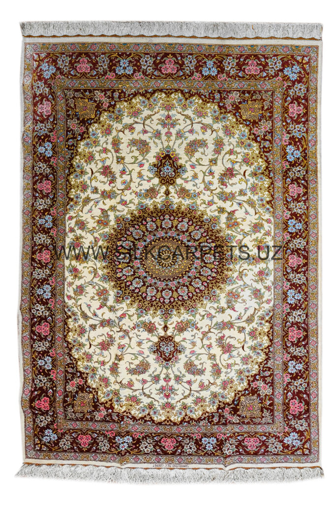 Floral Boysun 06 Hand Knotted Silk Carpet
