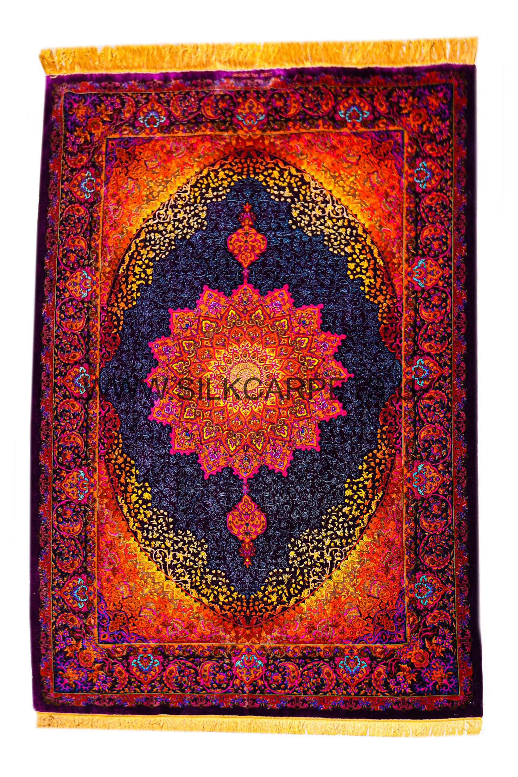 New Lantern Hand Knotted Silk Carpet