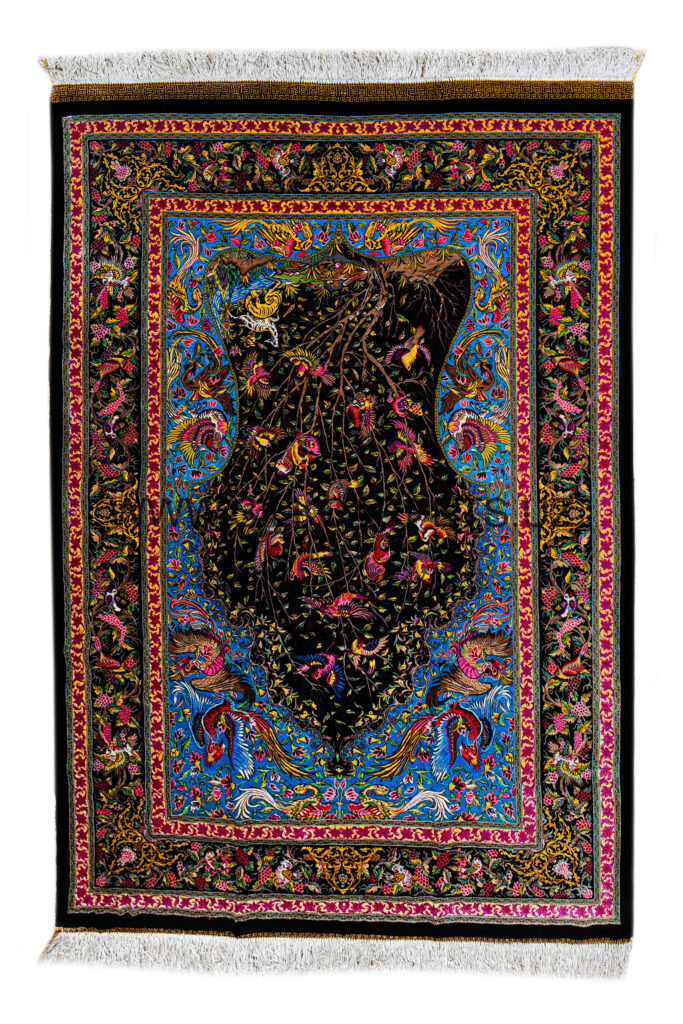 Tree of life Hand Knotted Silk Carpet