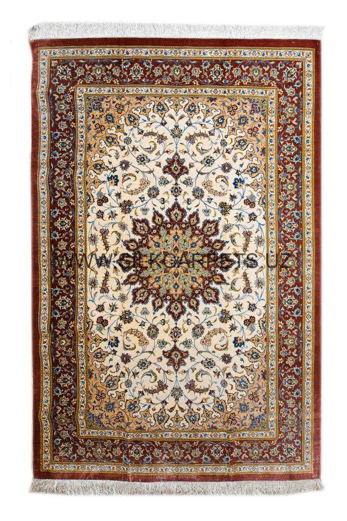 Floral Boysun 11 Hand Knotted Silk Carpet