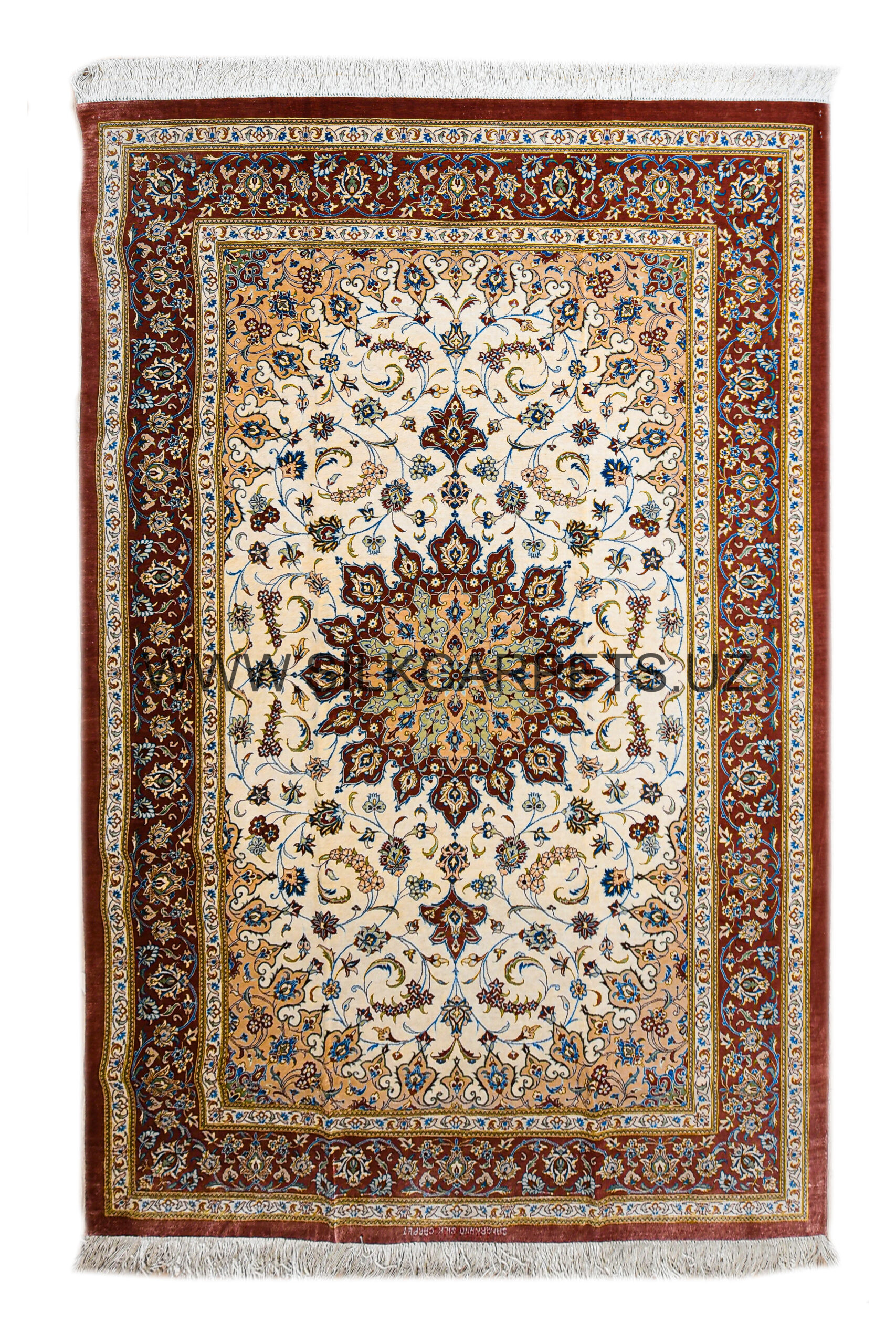 Floral Boysun 11 Hand Knotted Silk Carpet