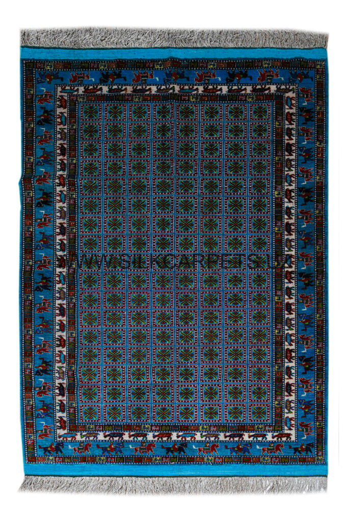 Pazirik Hand Knotted Silk Carpet