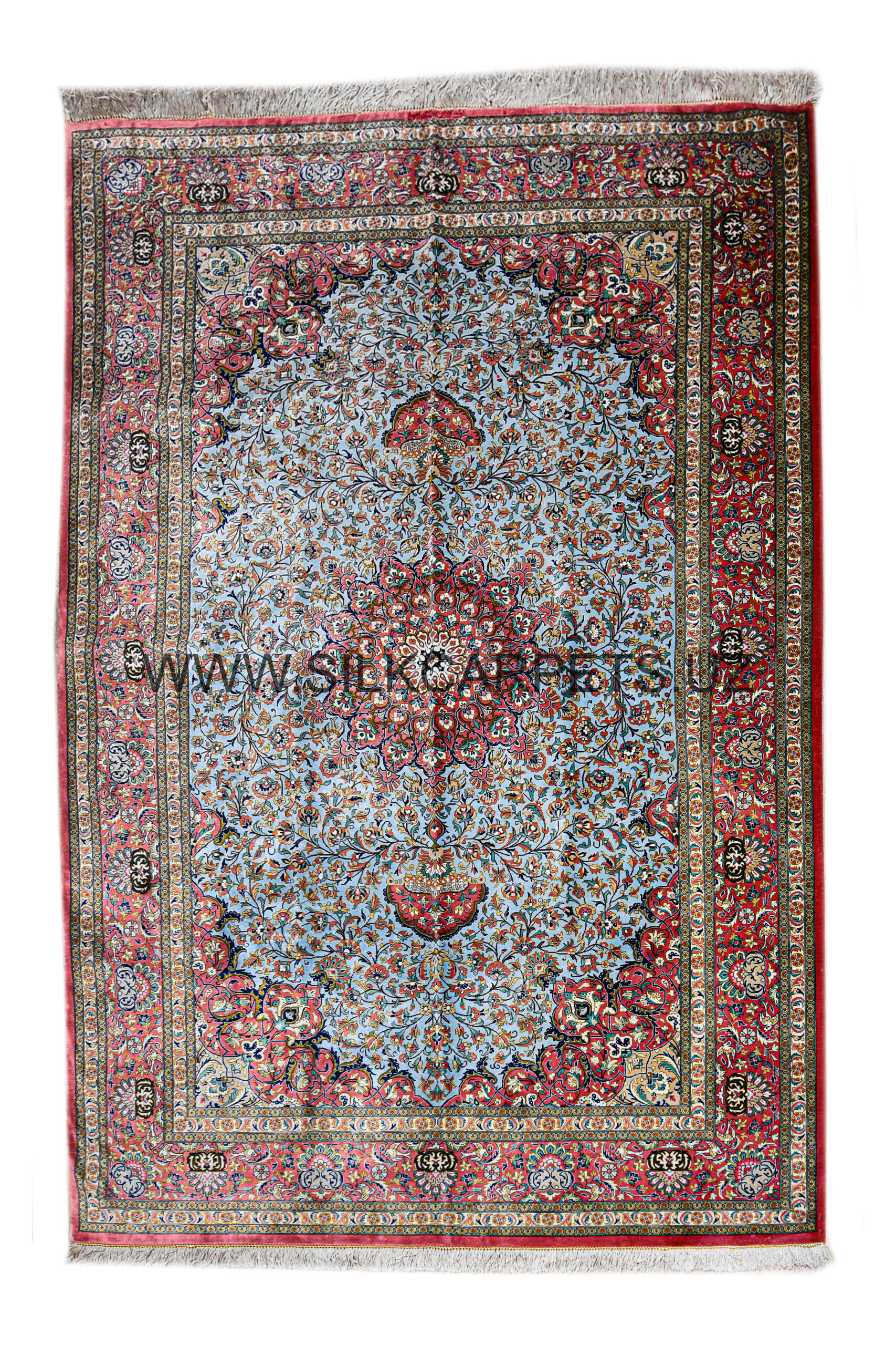 Floral Boysun 14 Hand Knotted Silk Carpet
