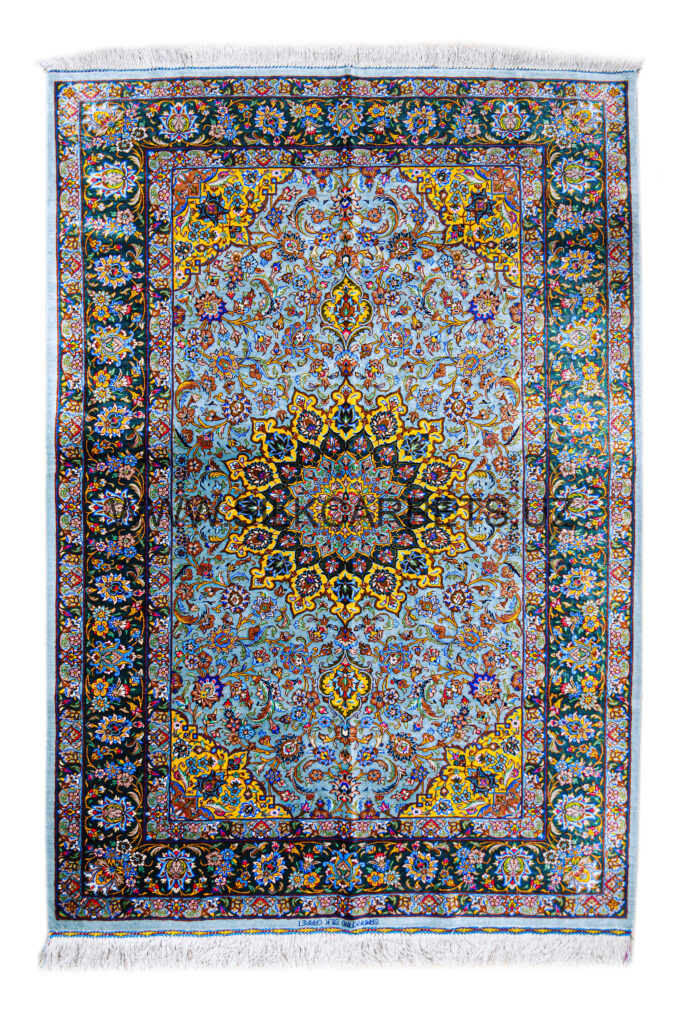 Floral Boysun 17 Hand Knotted Silk Carpet