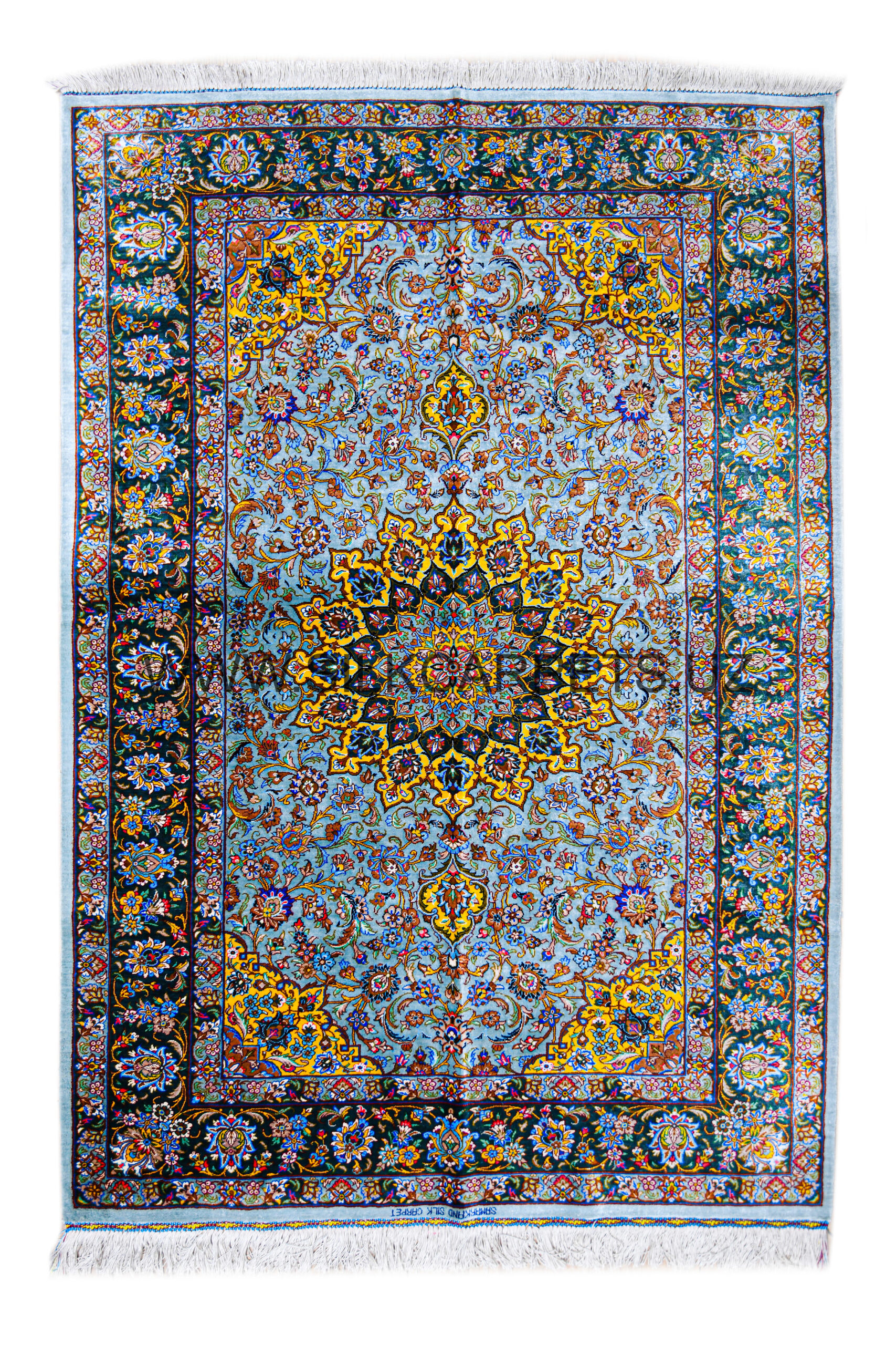 Floral Boysun 17 Hand Knotted Silk Carpet