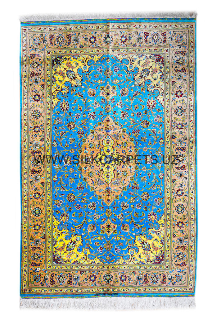 Floral Boysun 18 Hand Knotted Silk Carpet