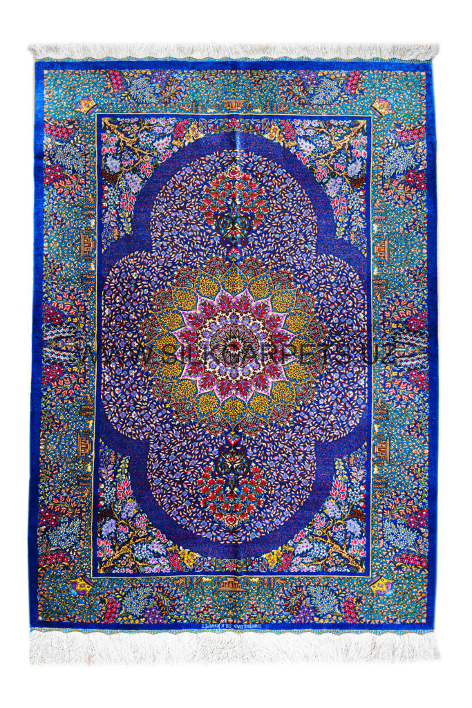 Florals 15 Hand Knotted Silk Carpet