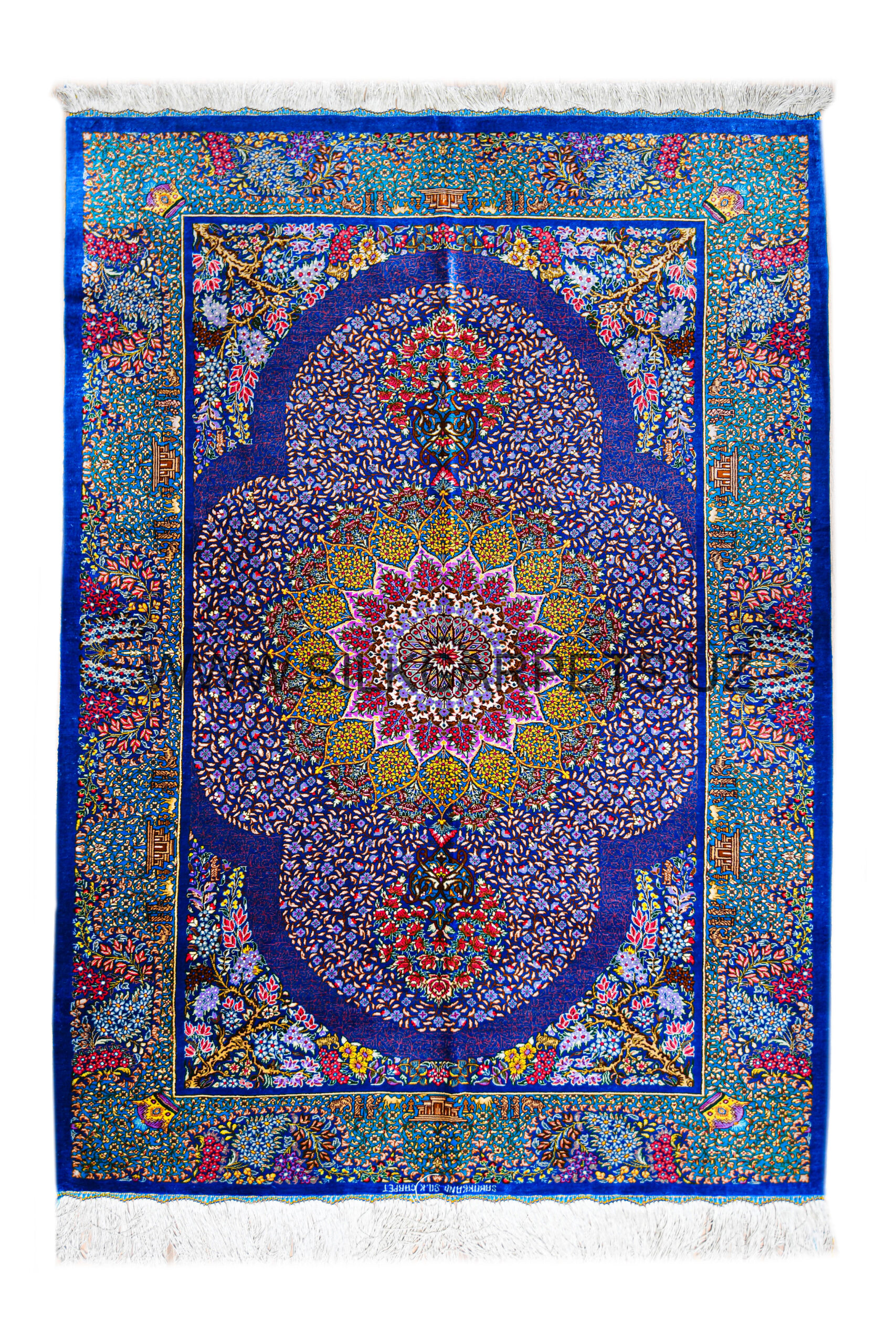 Florals 15 Hand Knotted Silk Carpet