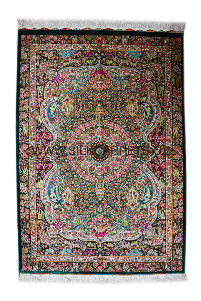 Nature Hand Knotted Silk Carpet