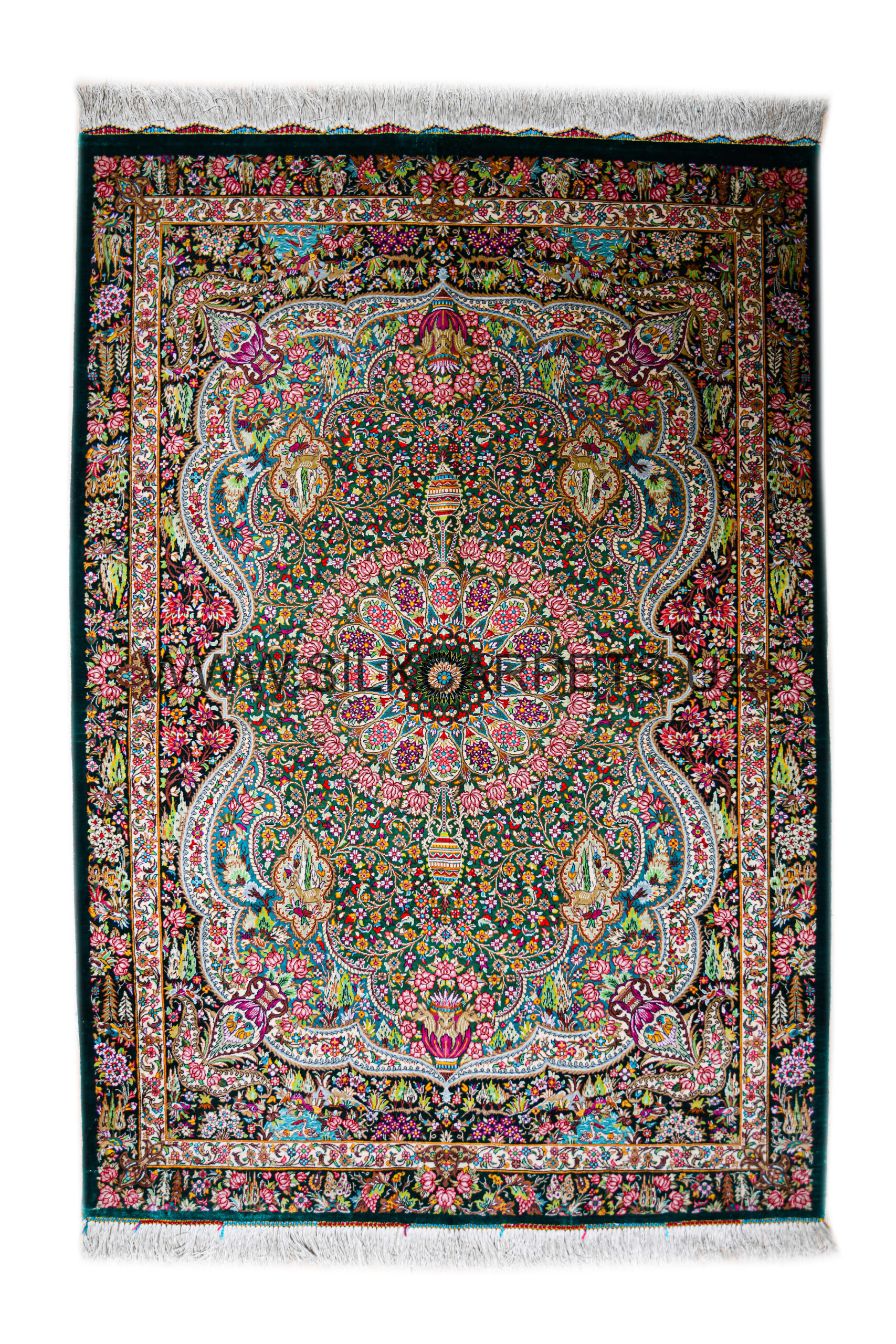 Nature Hand Knotted Silk Carpet