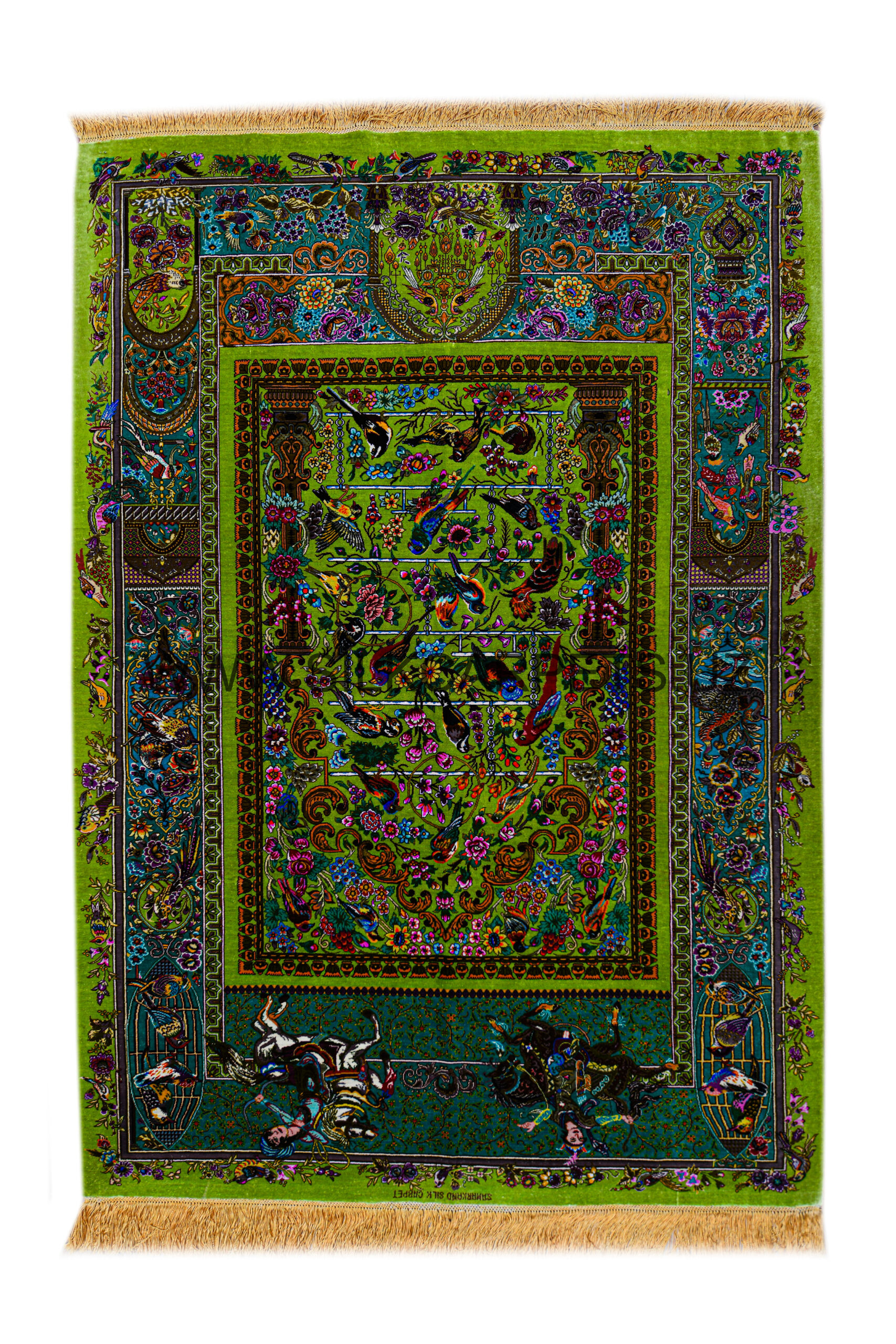 Tree of life 02 Hand Knotted Silk Carpet