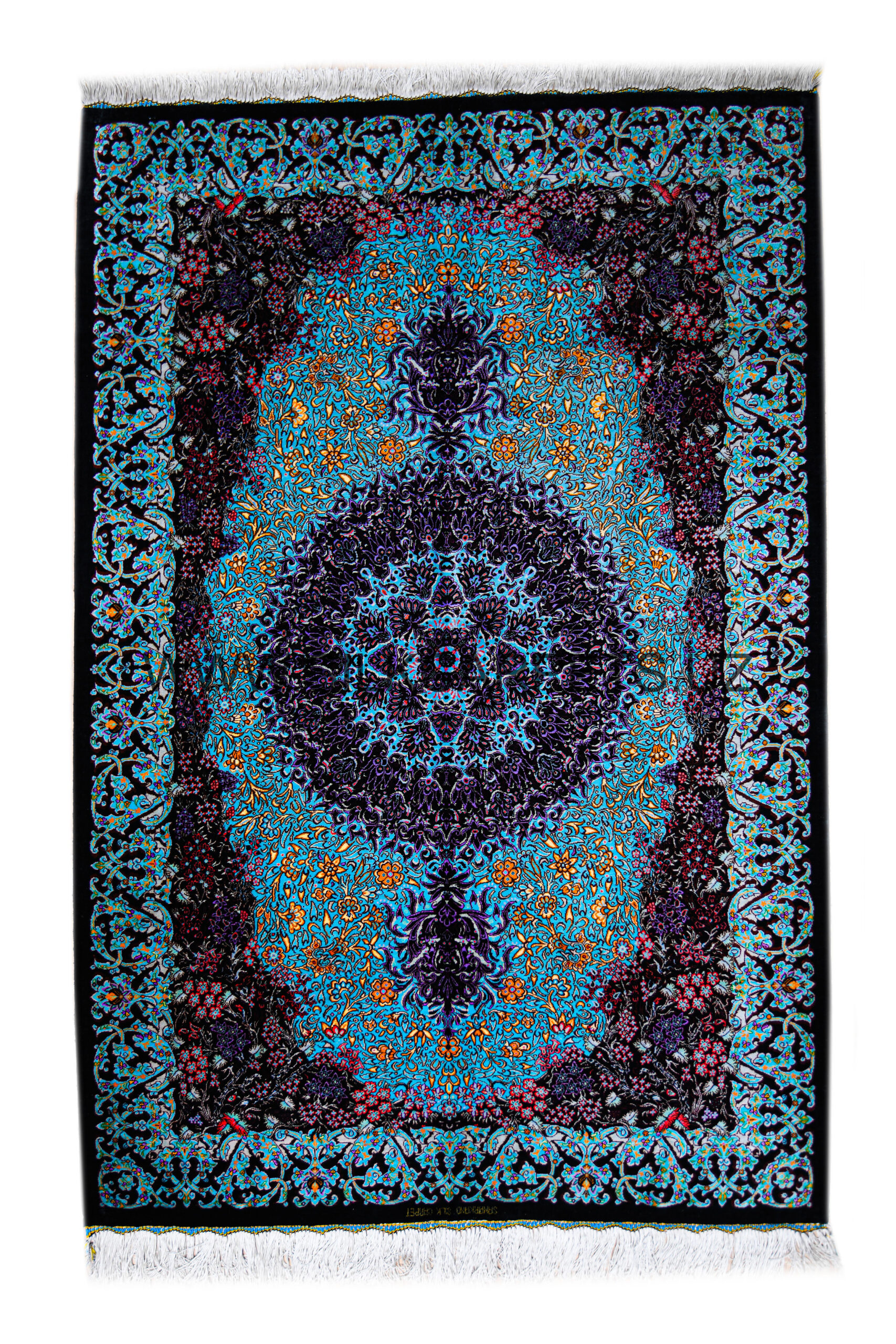Uzbek 05 Hand Knotted Silk Carpet